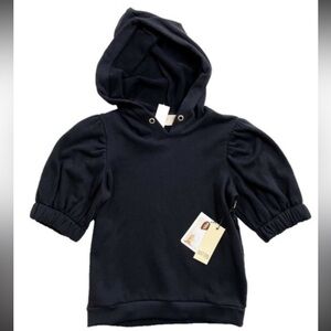 Black Nation Puff Sleeve Hoodie